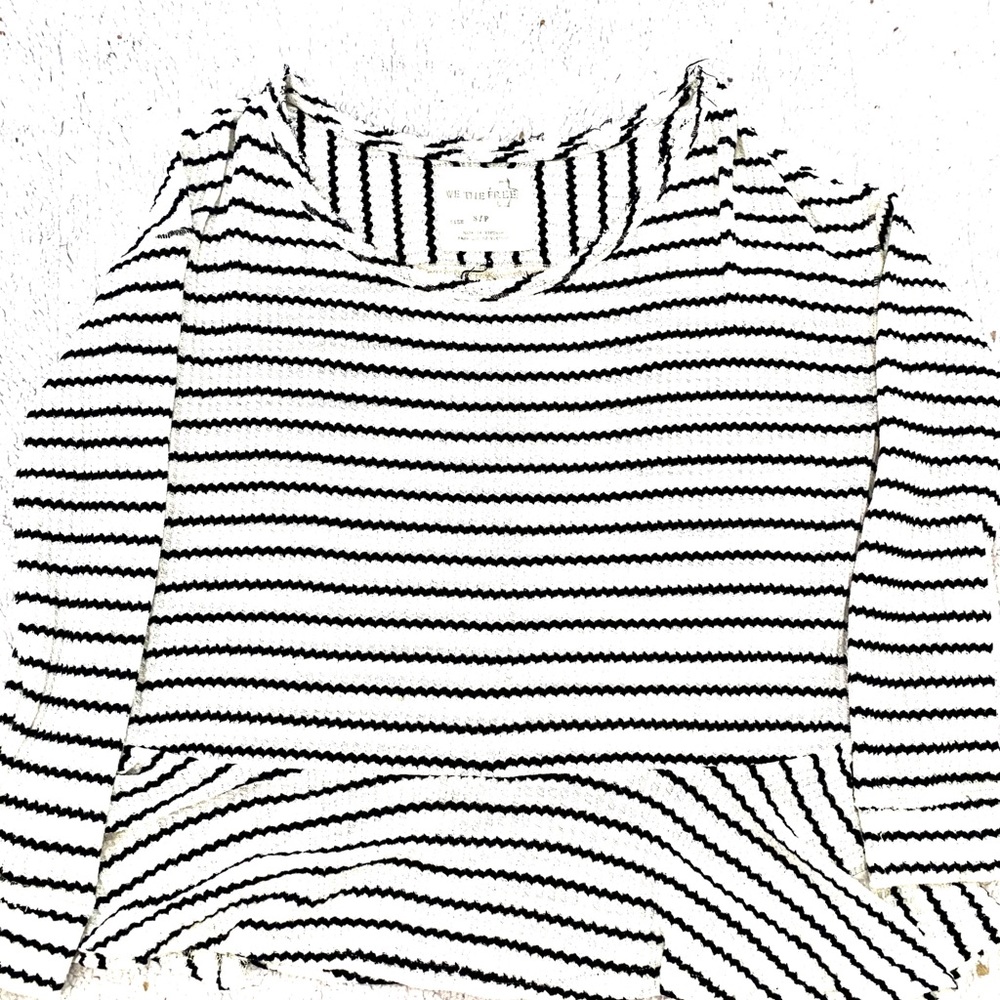 Free People Small Waffle Pattern long sleeve top